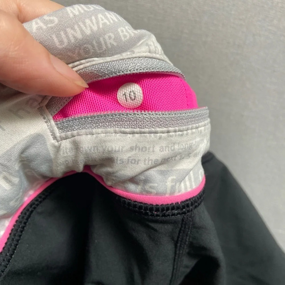 Lululemon Athletica wet  dry swim running shorts Sz 10 - Picture 5 of 8